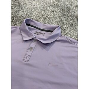 Nike Golf Tour Performance Dri-FIT Polo Shirt Mens XXL Purple Short Sleeve